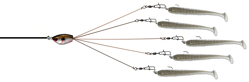 How and When to Fish an Umbrella Rig for Bass